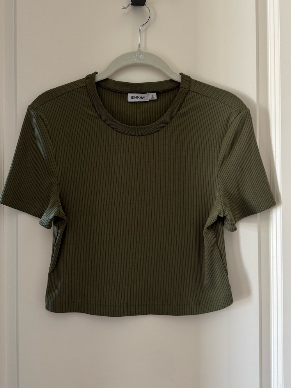Simkhai Olive Green Knit Top